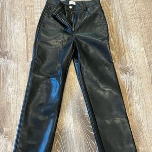 Wilfred Aritzia Melina Leather Pants Size 2